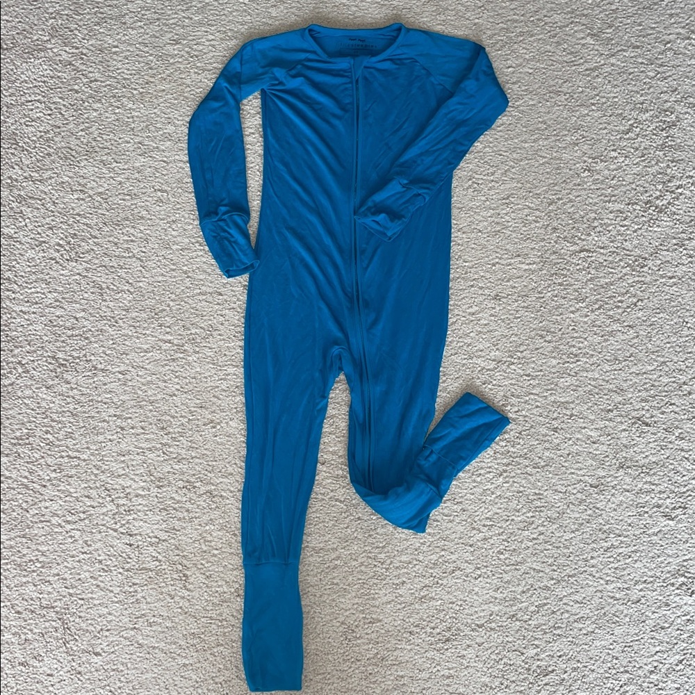 EUC Little Sleepies Vibrant Blue Zippy